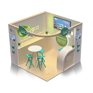 Configurateur 3D en ligne évenementiel & stand rendu 3d 